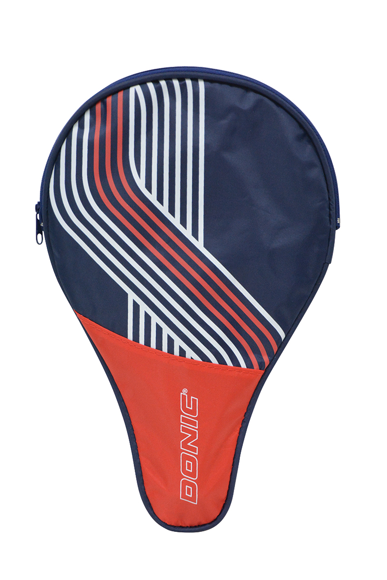Housse ronde Classic Bleu/Rouge
