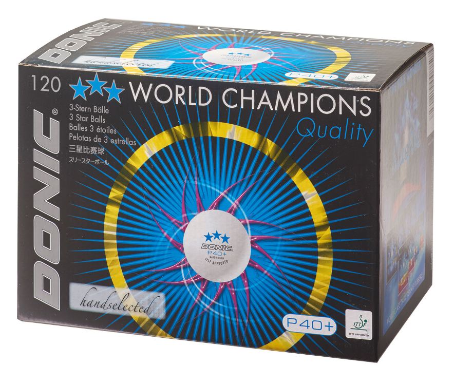 DONIC P40+ 3* carton de 120 balles