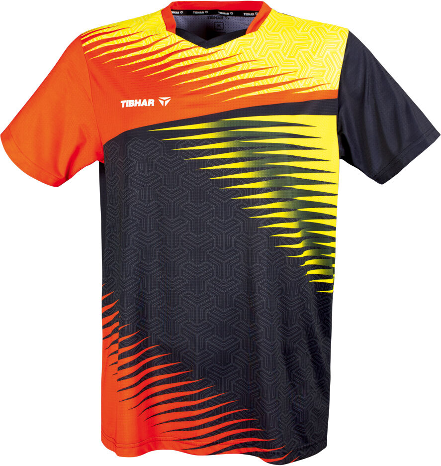 TIBHAR Tee-Shirt AZUR Orange/Noir