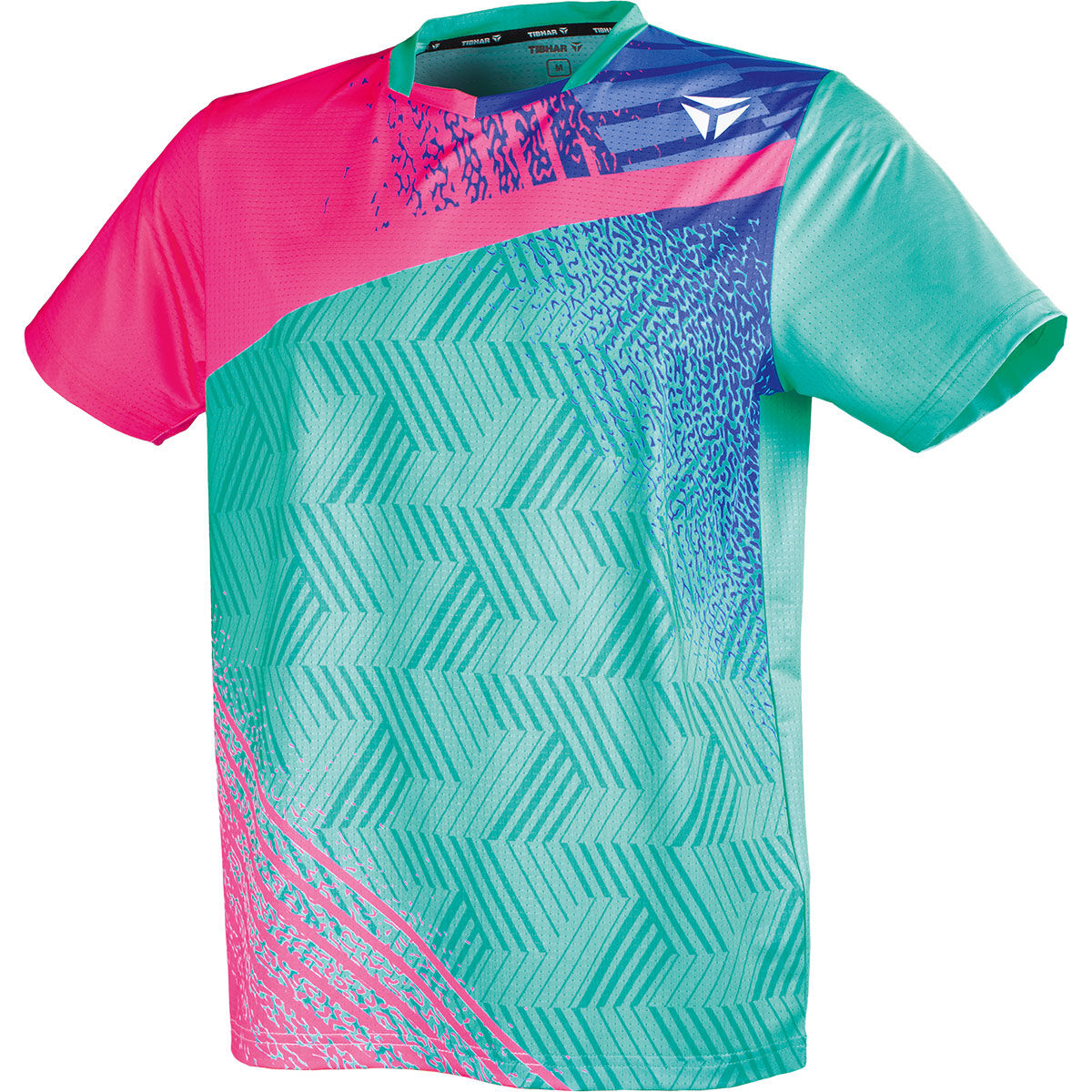 TIBHAR Tee-Shirt PAINT Turquoise/Rose