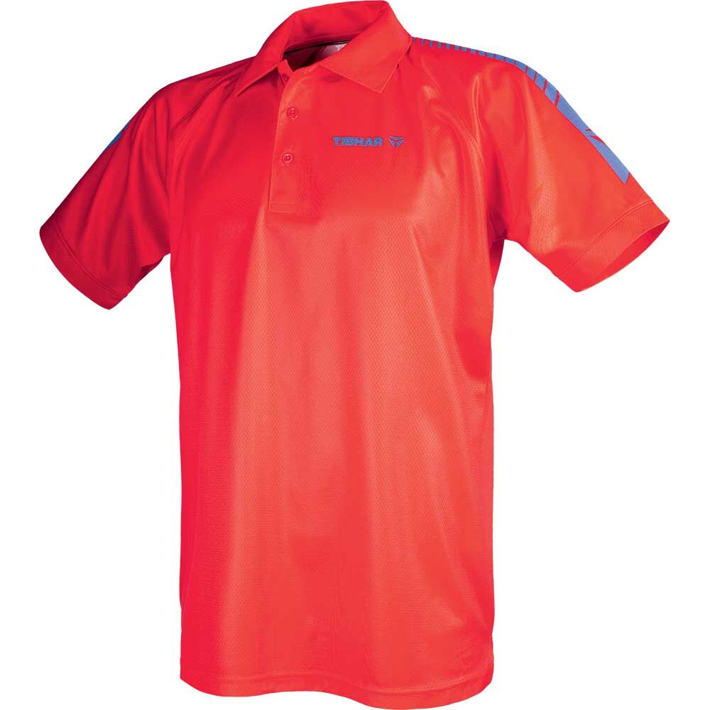 TIBHAR Polo DOMINO Rouge/Bleu