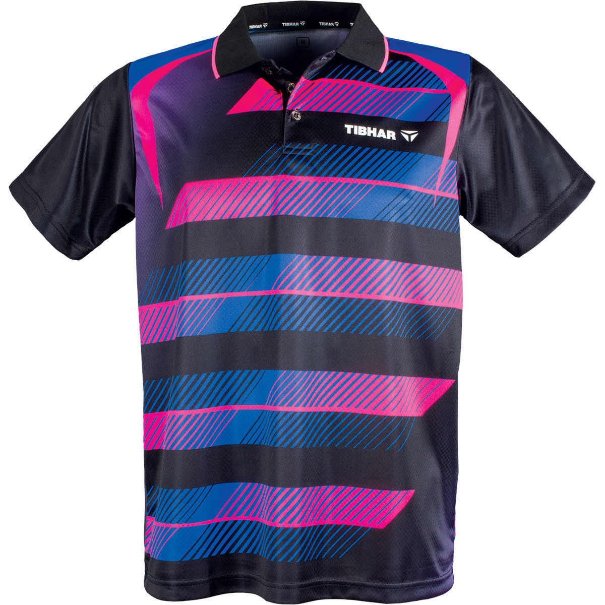 TIBHAR Polo FRAME Noir/Rose/Bleu