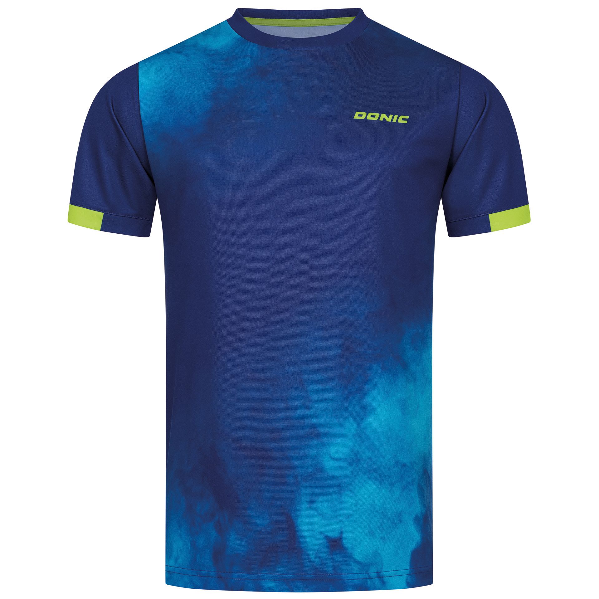 Tee-shirt AXION Marine/Bleu clair/Jaune